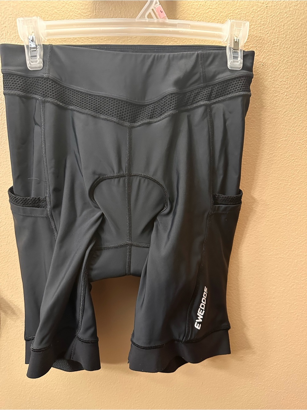 Ewedoos Women's Black Padded Bike Shorts